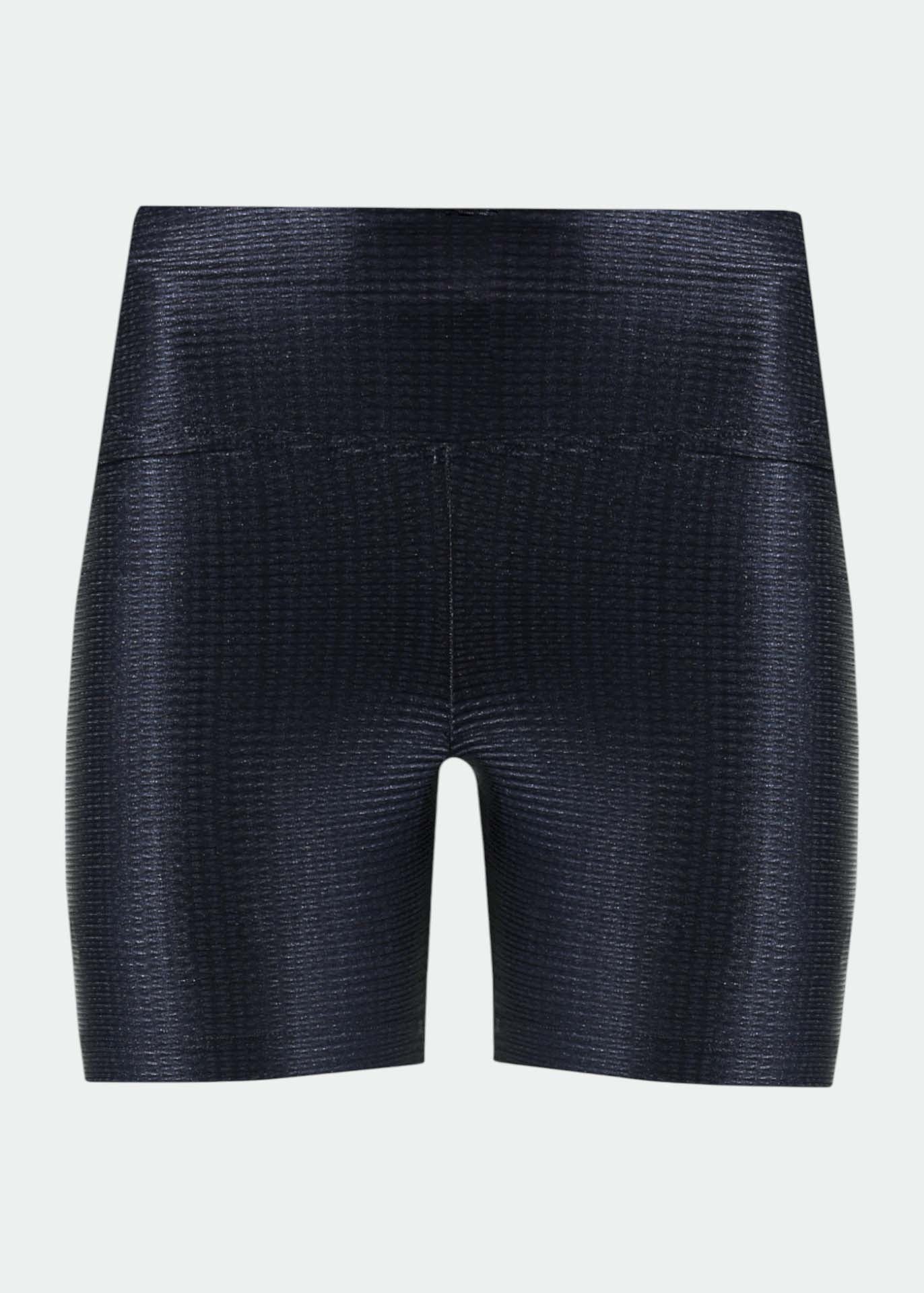 Slim-Shorts für Damen mit Textur und Glitzer