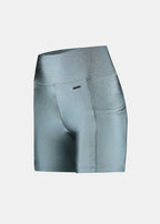 Pantalones cortos ajustados con purpurina para mujer