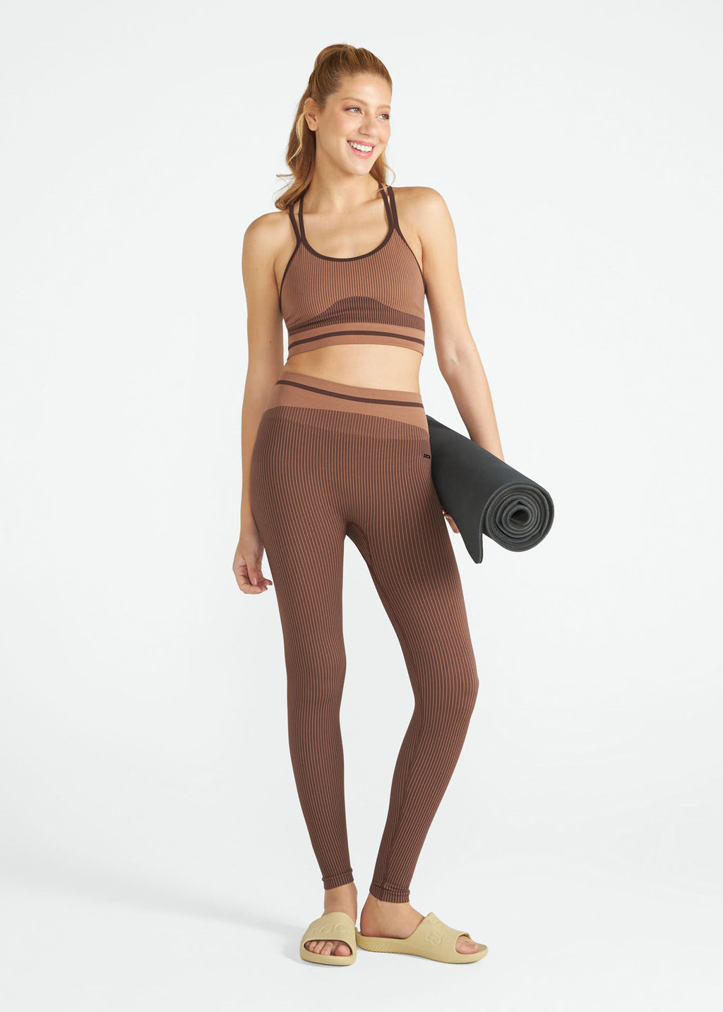 Top con textura de piel para mujer