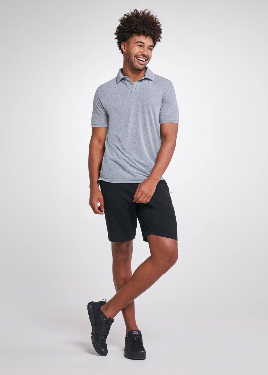 Polo en maille fine pour hommes
