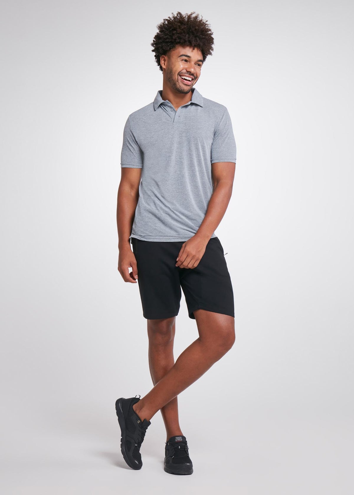 Polo en maille fine pour hommes