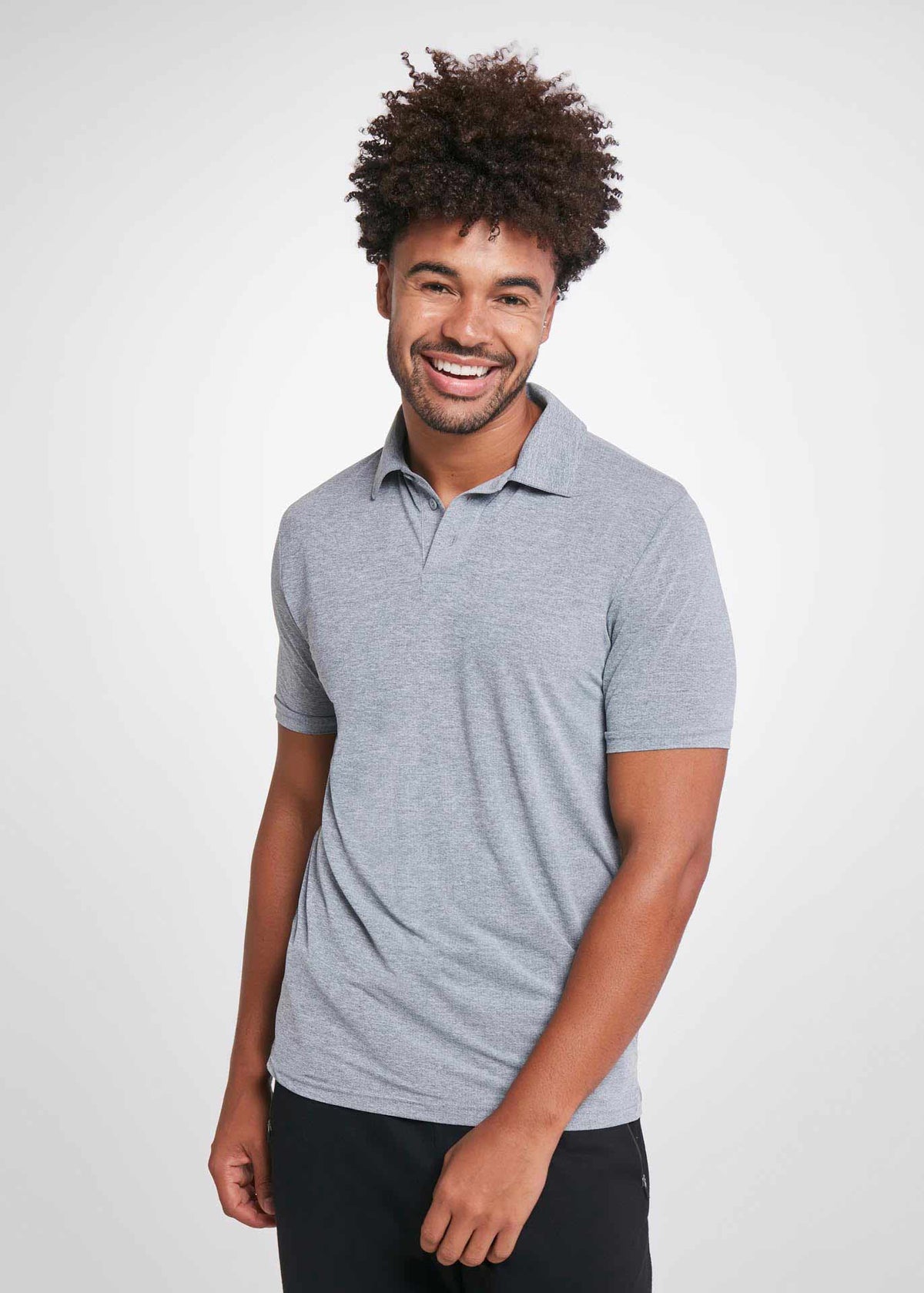 Polo en maille fine pour hommes