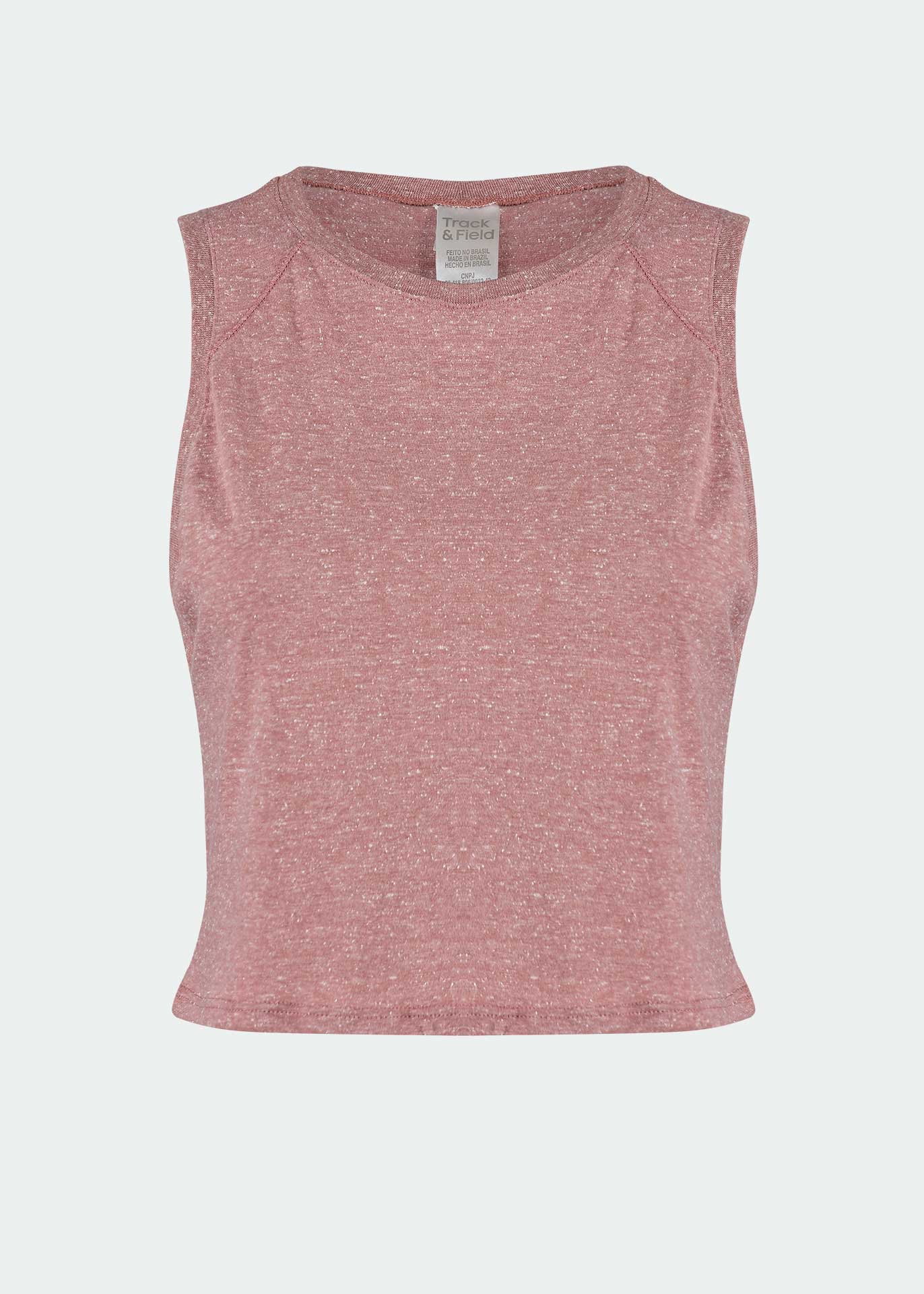 T-Shirt Mulher Sem Manga Cropped