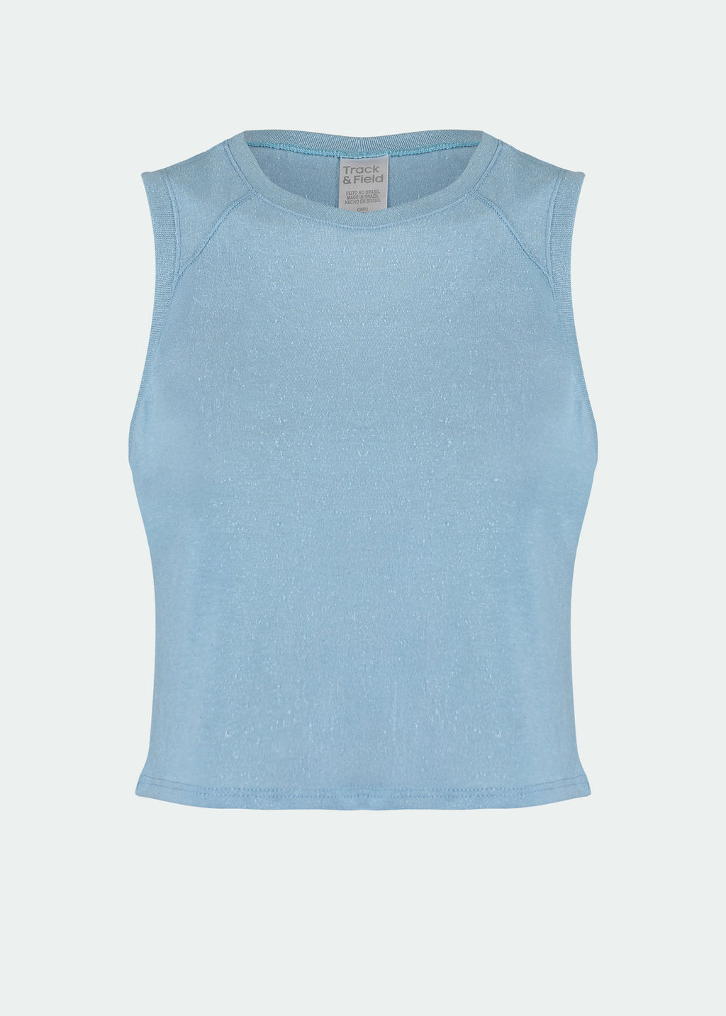 Kurz geschnittenes ärmelloses T-Shirt für Damen