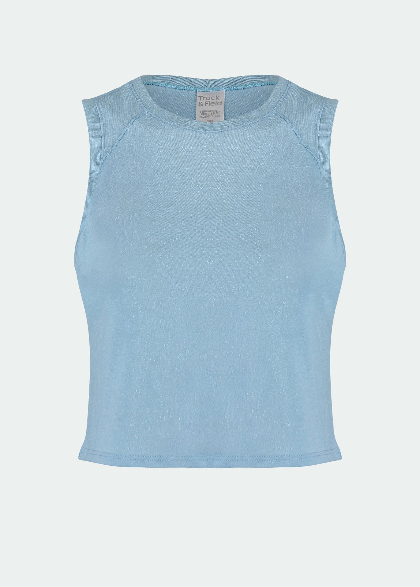 Kurz geschnittenes ärmelloses T-Shirt für Damen