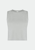 Camiseta corta sin mangas para mujer