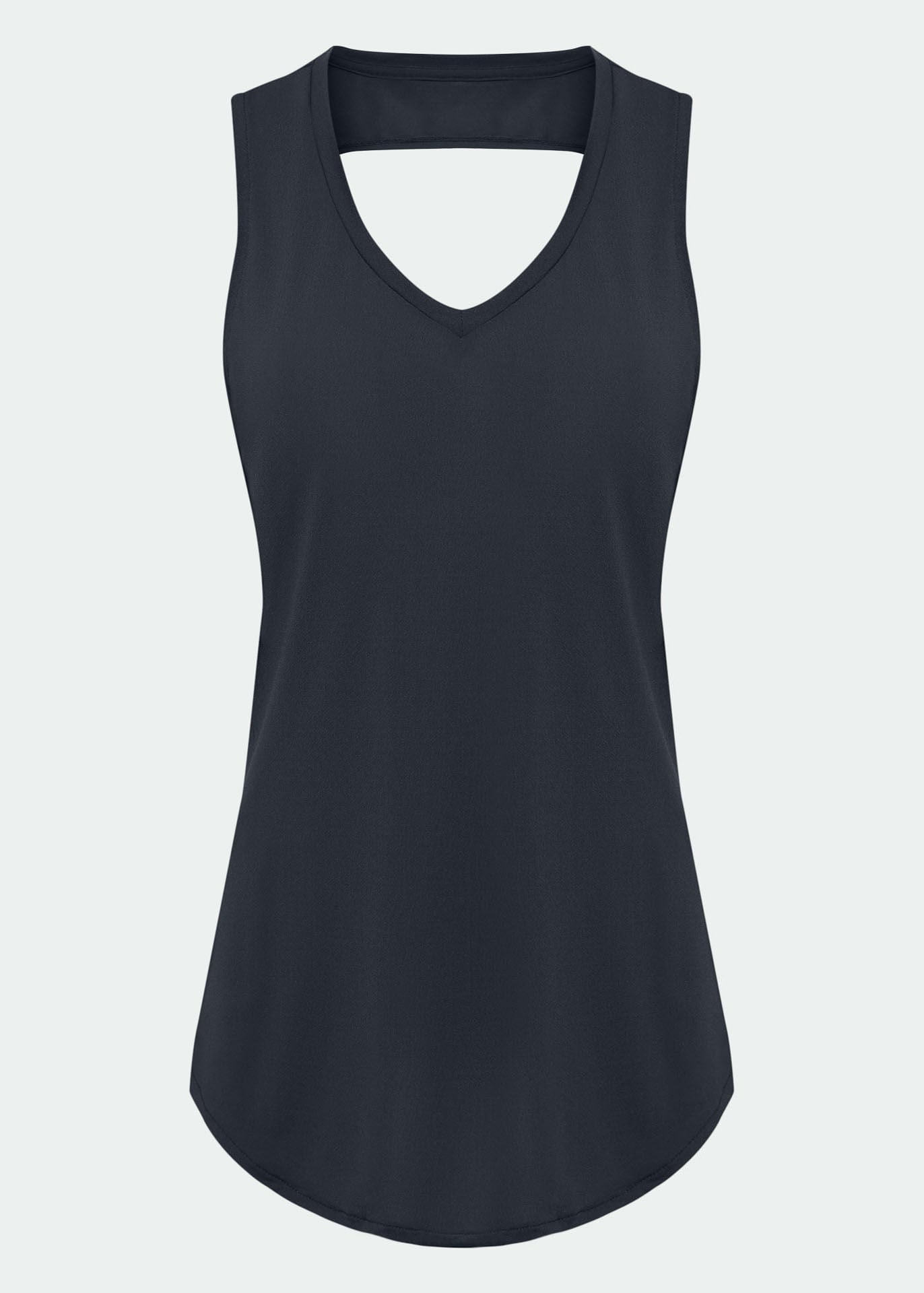 Camiseta sin mangas para mujer V