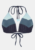Bikinioberteil mit Cut-out und Vorhang