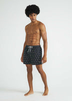 Mittelgroße bedruckte Strandshorts für Herren