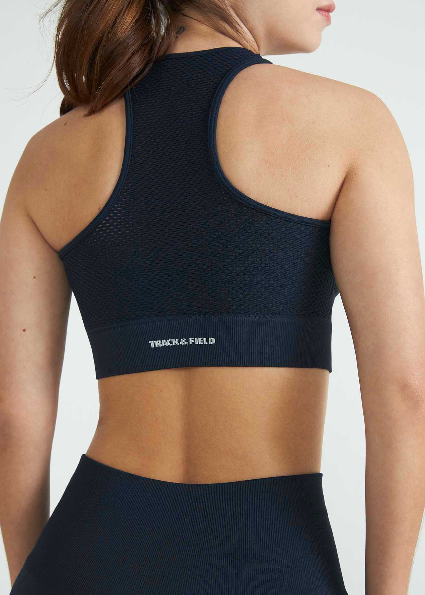 Top de malla de piel para mujer