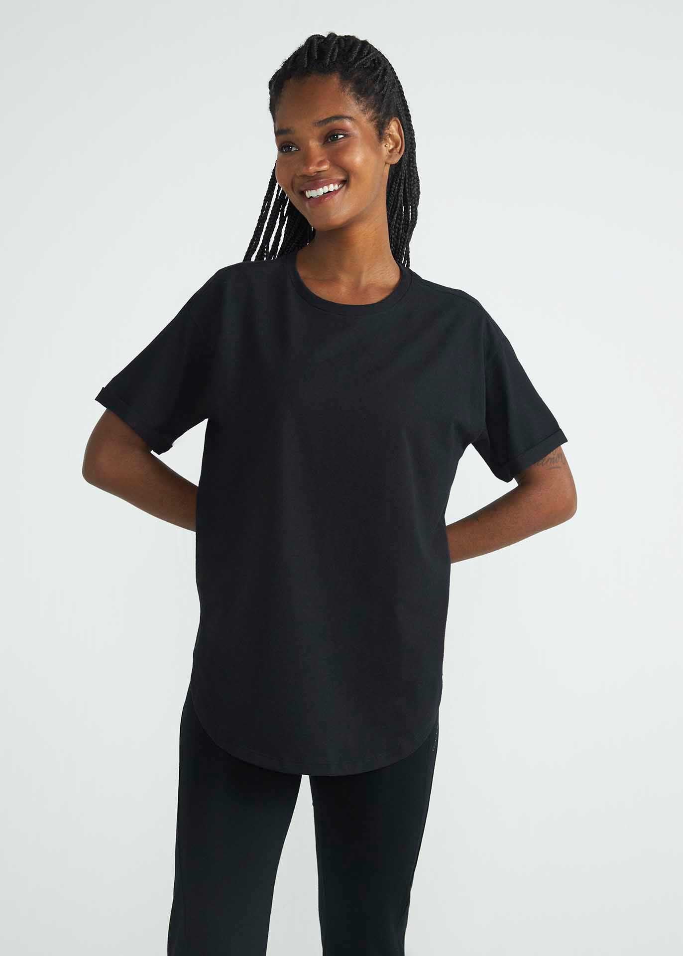 T-shirt Mulher manga Curta Básica