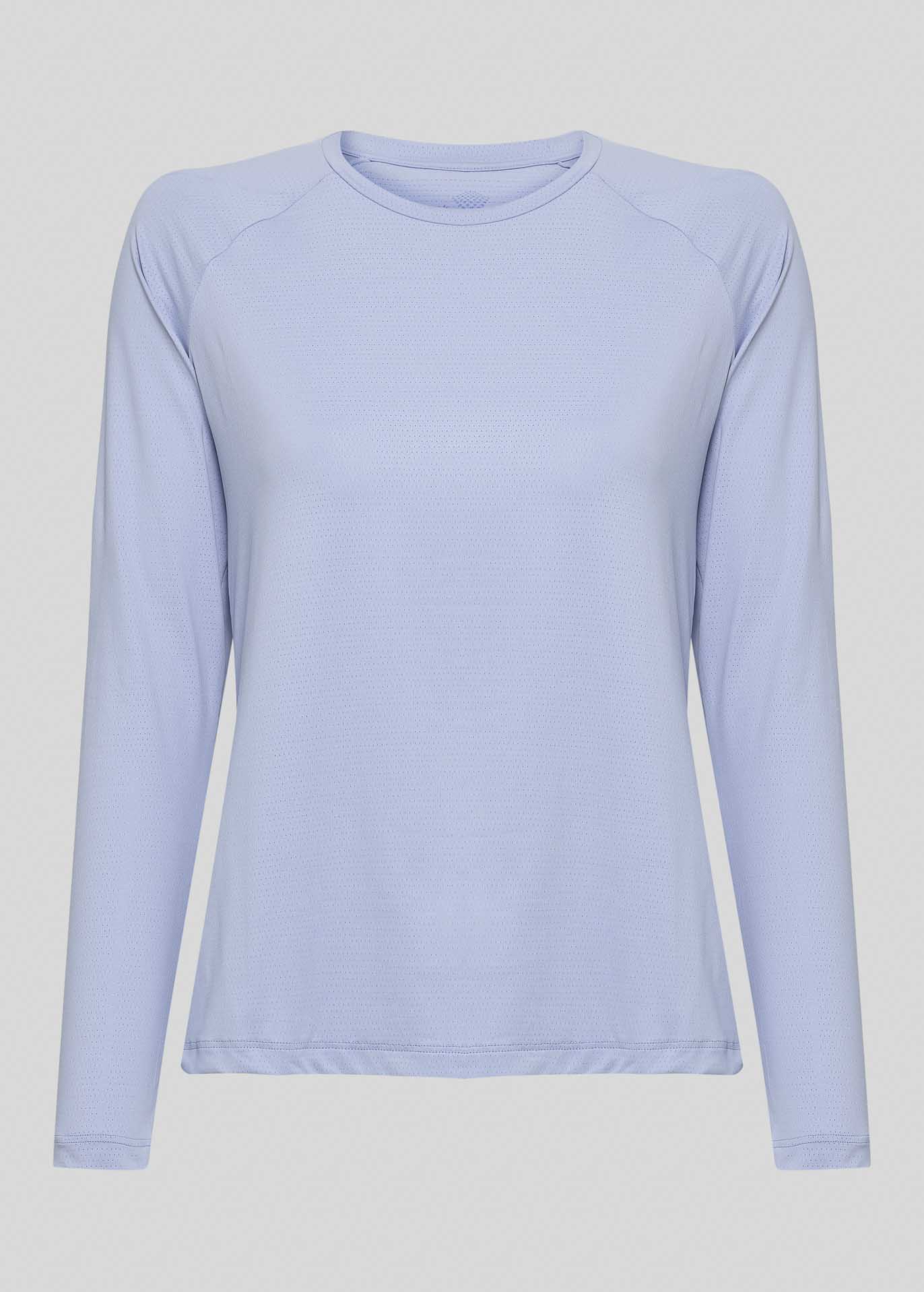 Langärmliges UV-Mesh-T-Shirt für Damen
