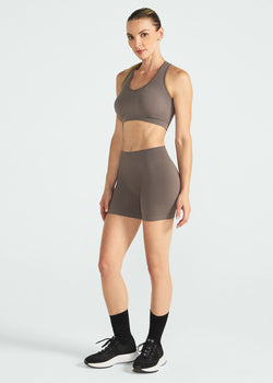 Women's Slim Skin Soft Rib Shorts