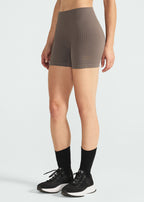 Women's Slim Skin Soft Rib Shorts