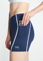 Schmale reflektierende Shorts für Damen