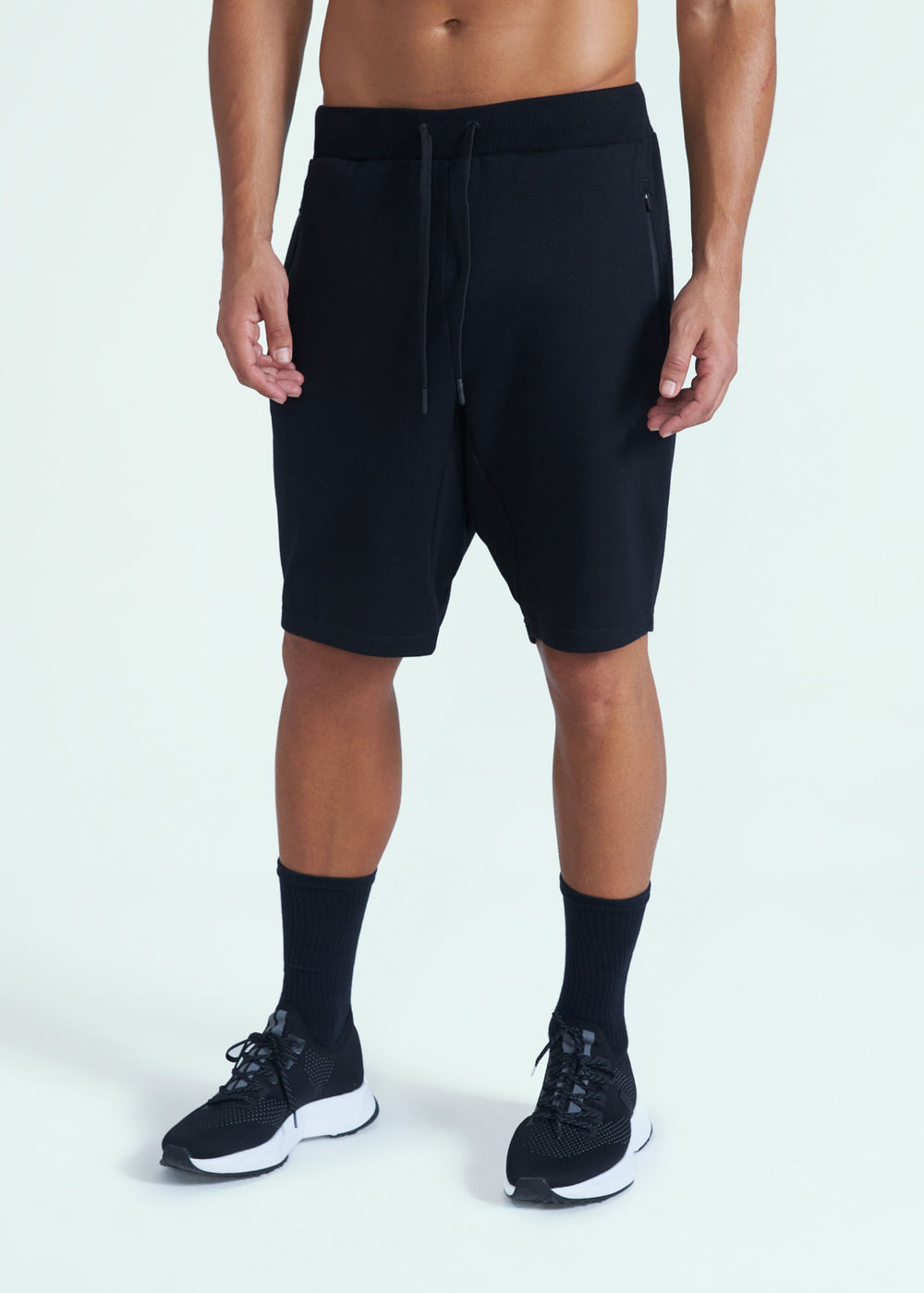 Shorts Men Sweatshirt Zipper
