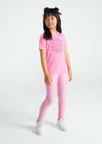 Calça Legging Infantil Menina Recortada