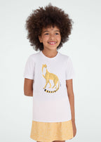 Kinder-T-Shirt für Mädchen, kurzärmelig, Thermodry Oncinha