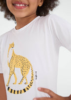 Kinder-T-Shirt für Mädchen, kurzärmelig, Thermodry Oncinha