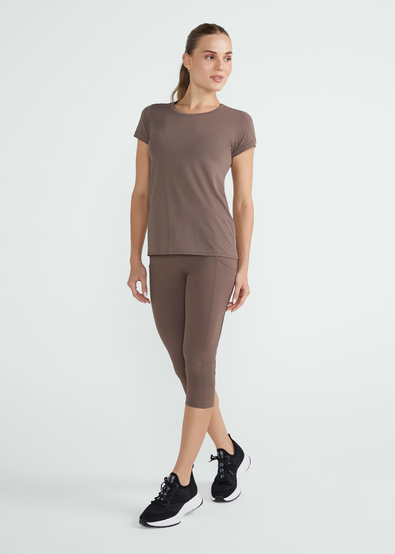 T-shirt Mulher Manga Curta Thermodry