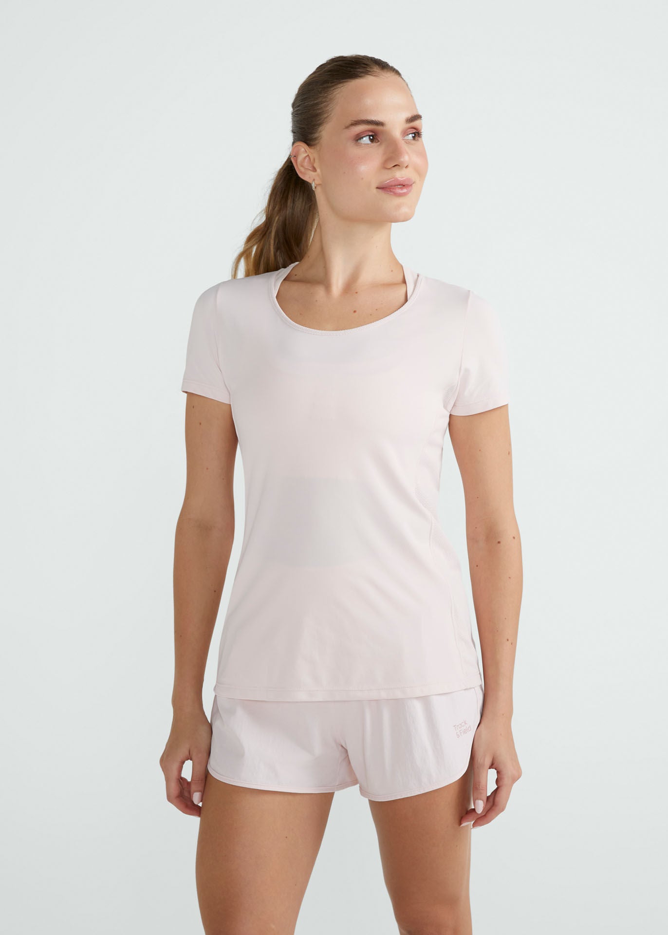 T-shirt Mulher Manga Curta Transpasse