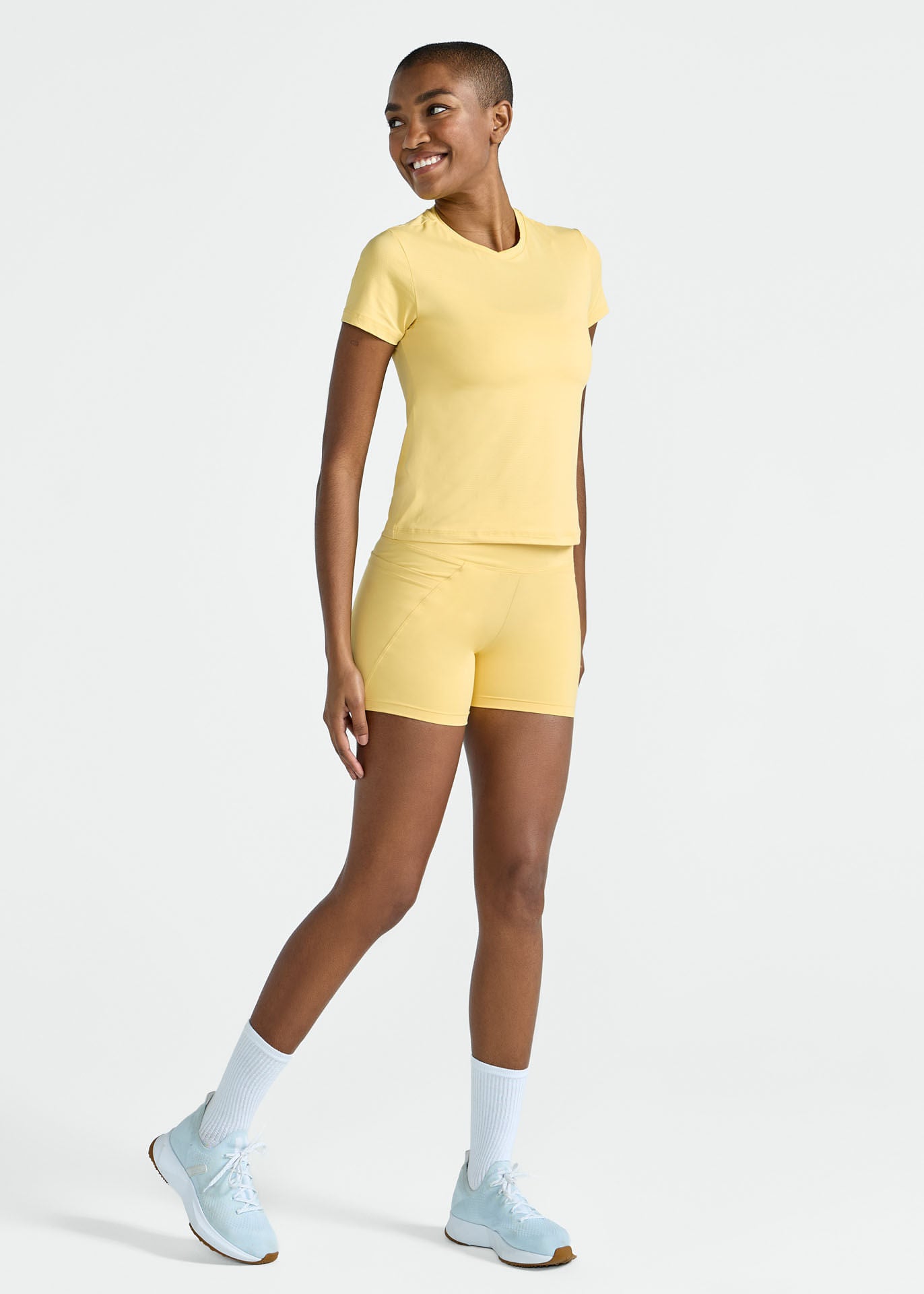 Kurzärmliges UV-Mesh-T-Shirt für Damen