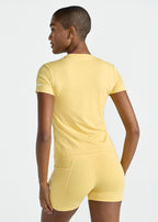 T-shirt à manches courtes en maille anti-UV pour femmes
