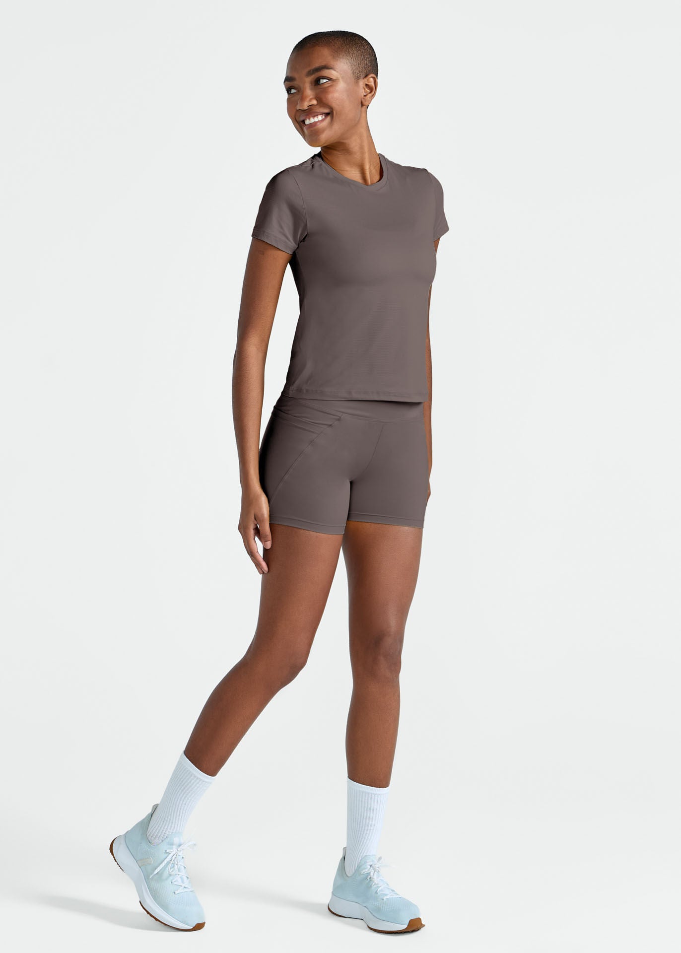 T-shirt en maille anti-UV à manches courtes pour femmes