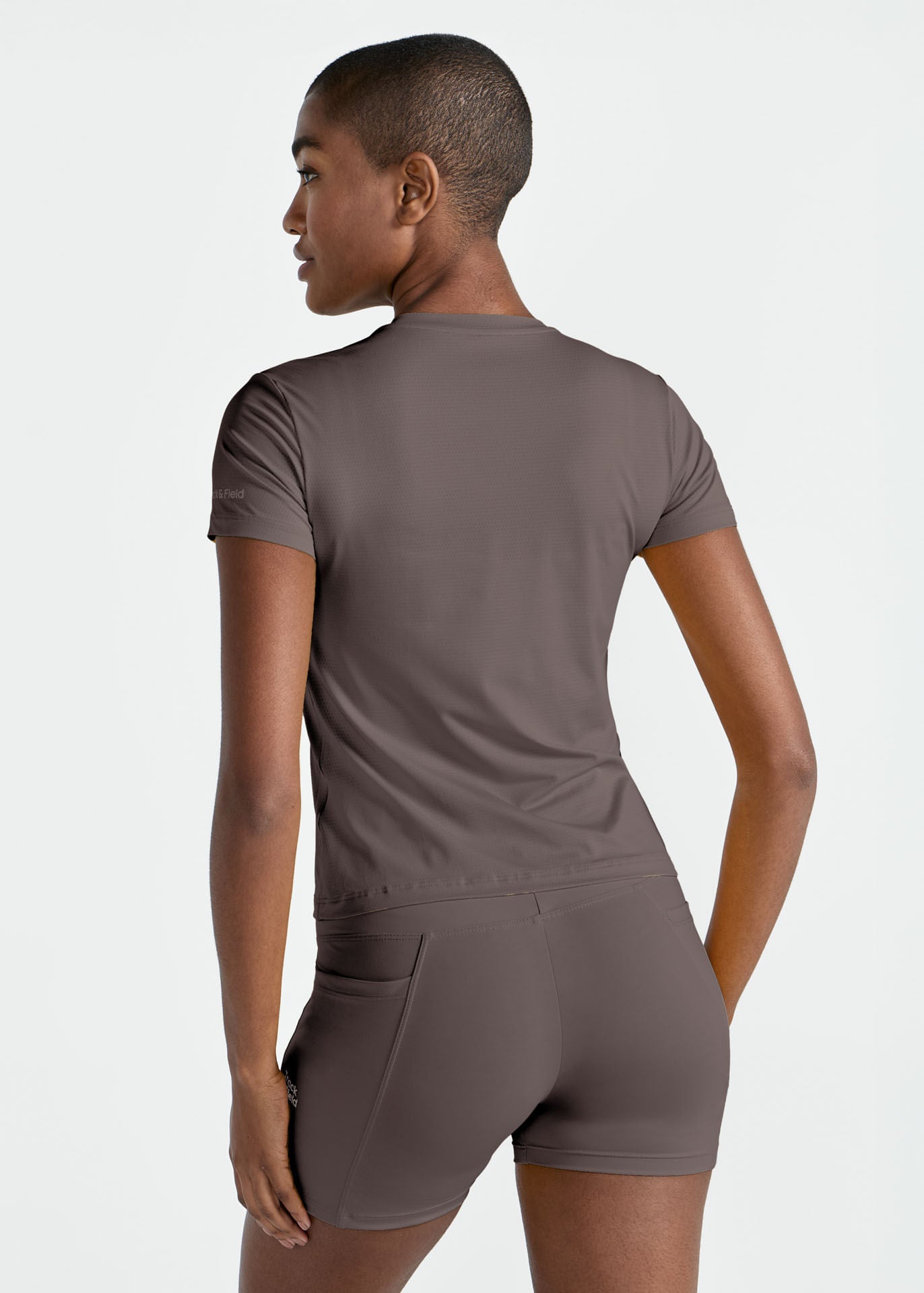 Kurzärmliges UV-Mesh-T-Shirt für Damen