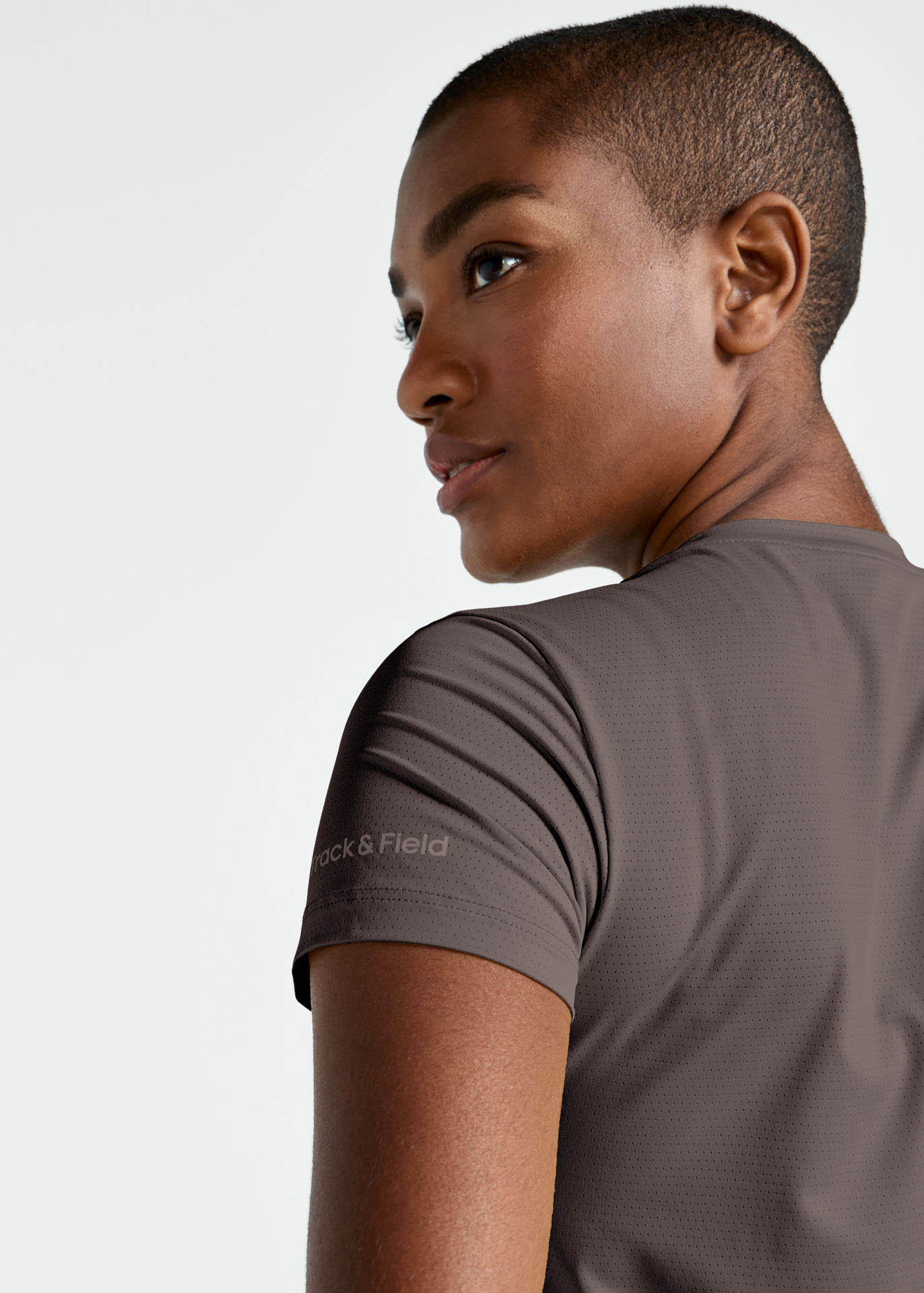 Kurzärmliges UV-Mesh-T-Shirt für Damen