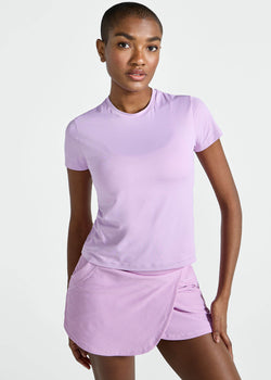 T-shirt à manches courtes en maille anti-UV pour femmes