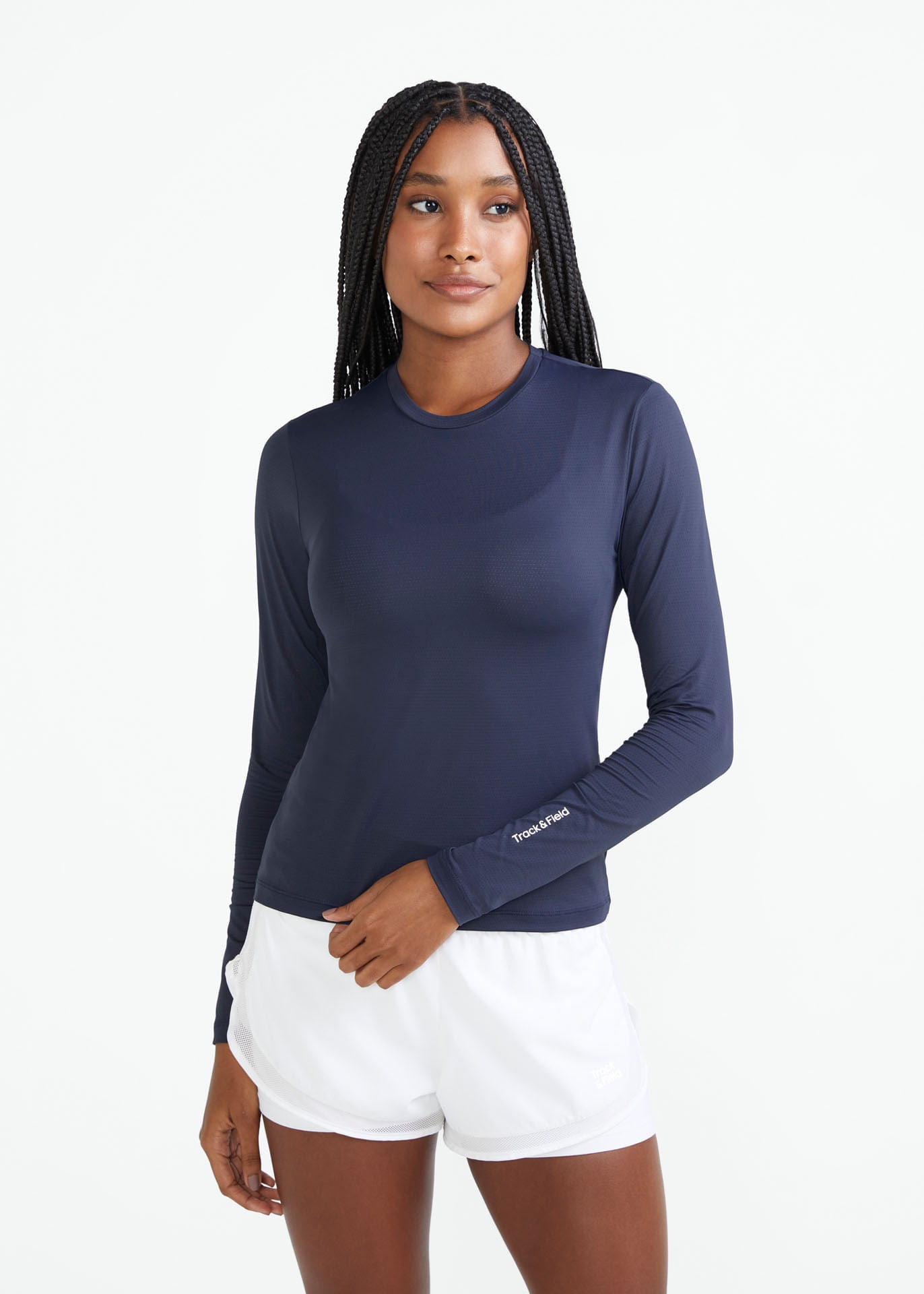 Camiseta de manga larga de malla UV para mujer