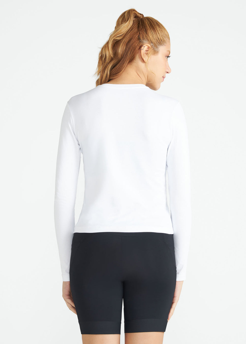Langärmliges UV-Mesh-T-Shirt für Damen