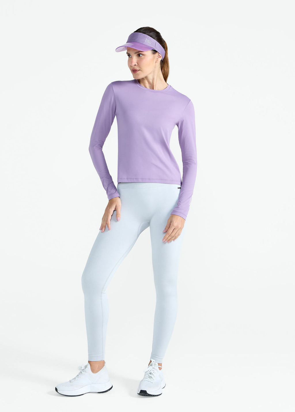 Camiseta de manga larga de malla UV para mujer