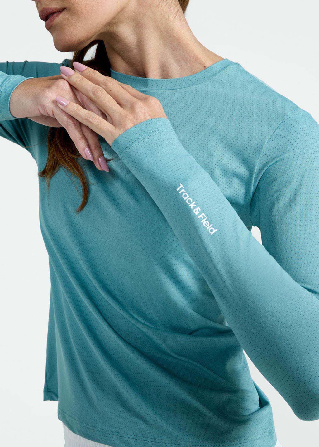 T-shirt à manches longues en maille anti-UV pour femmes