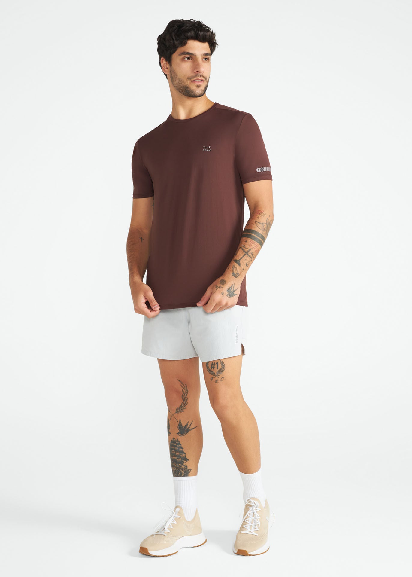 Kurzärmliges Sport-T-Shirt für Herren