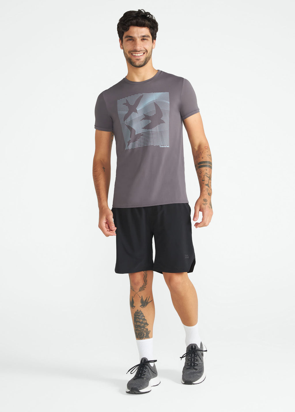 T-shirt à manches courtes pour hommes Thermodry Oiseaux