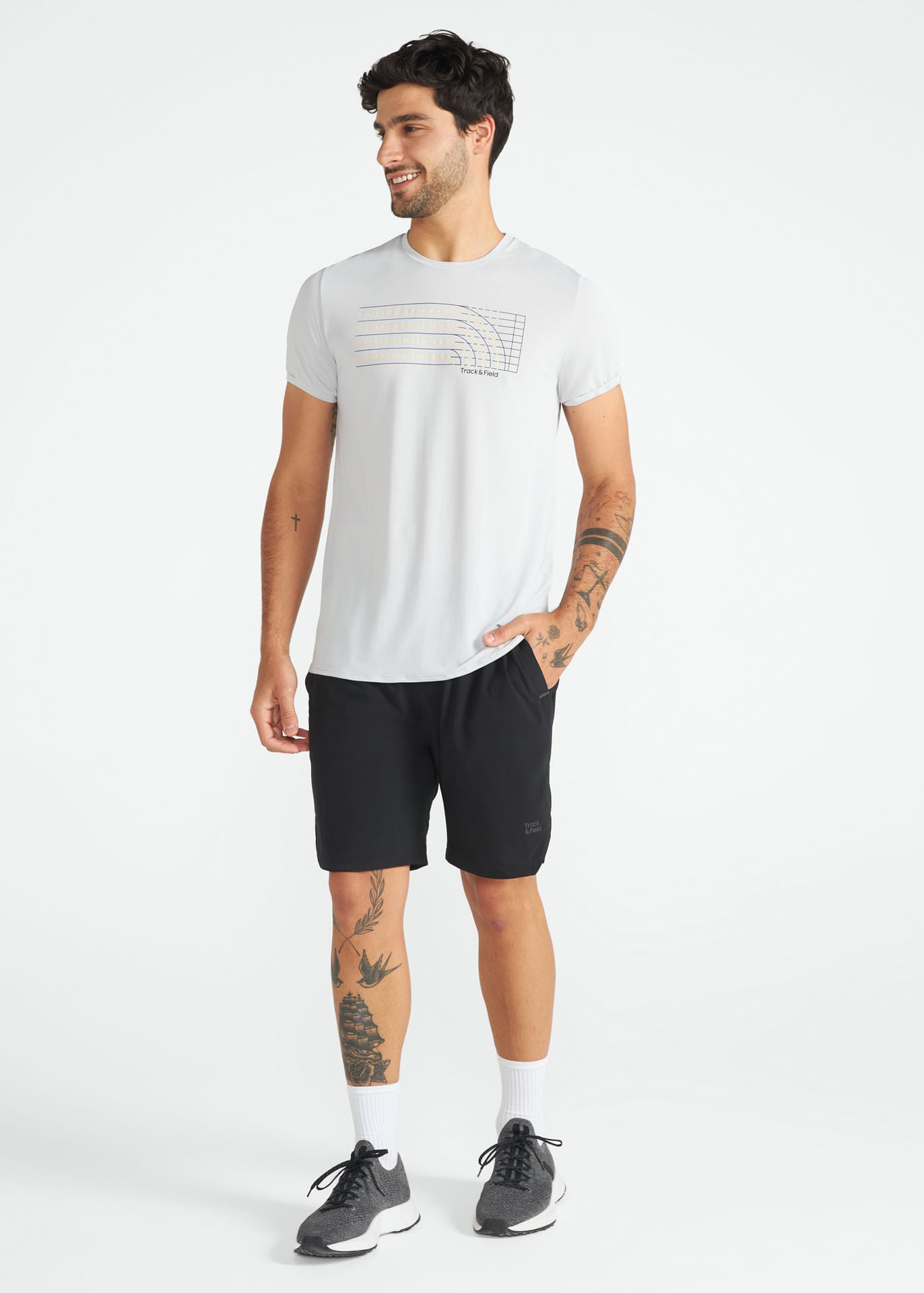 Men's Short Sleeve T-Shirt Thermodry Track