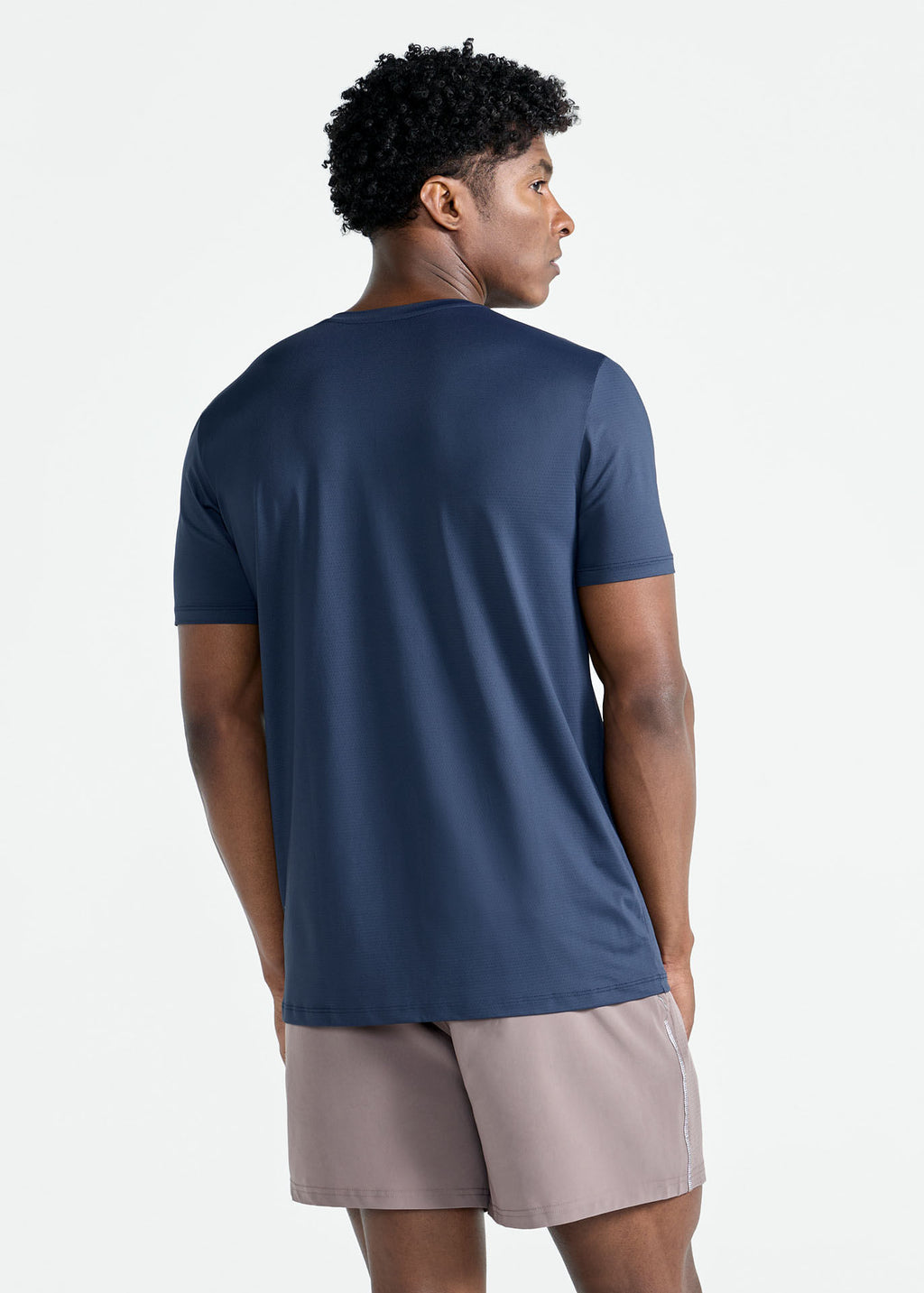 Camiseta de manga corta de malla UV para hombre