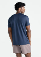 Camiseta de manga corta de malla UV para hombre