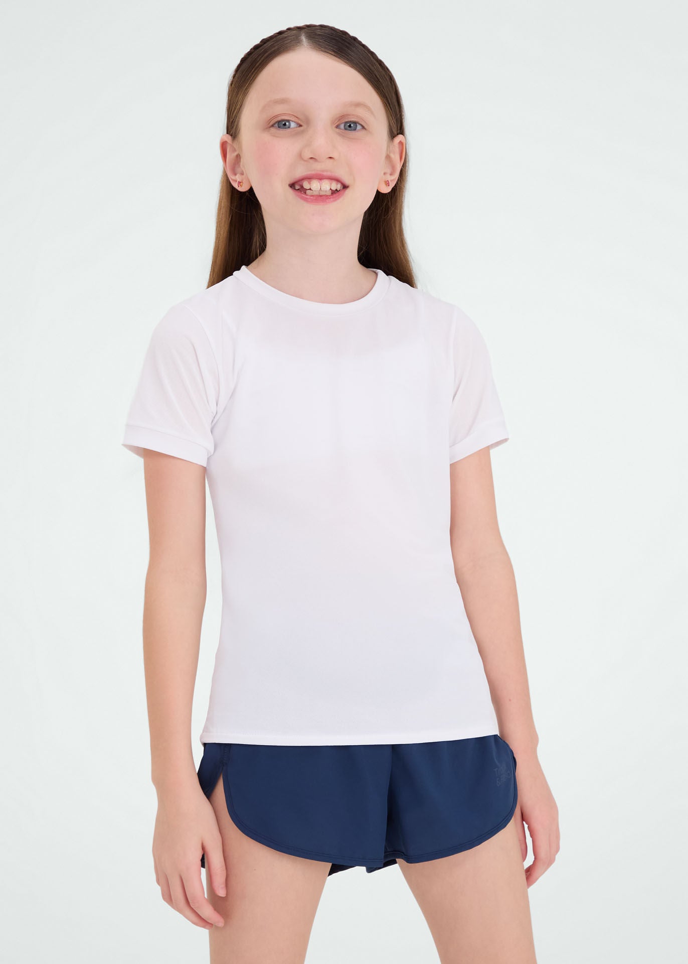 T-Shirt Mulher Infantil Manga Curta Thermodry