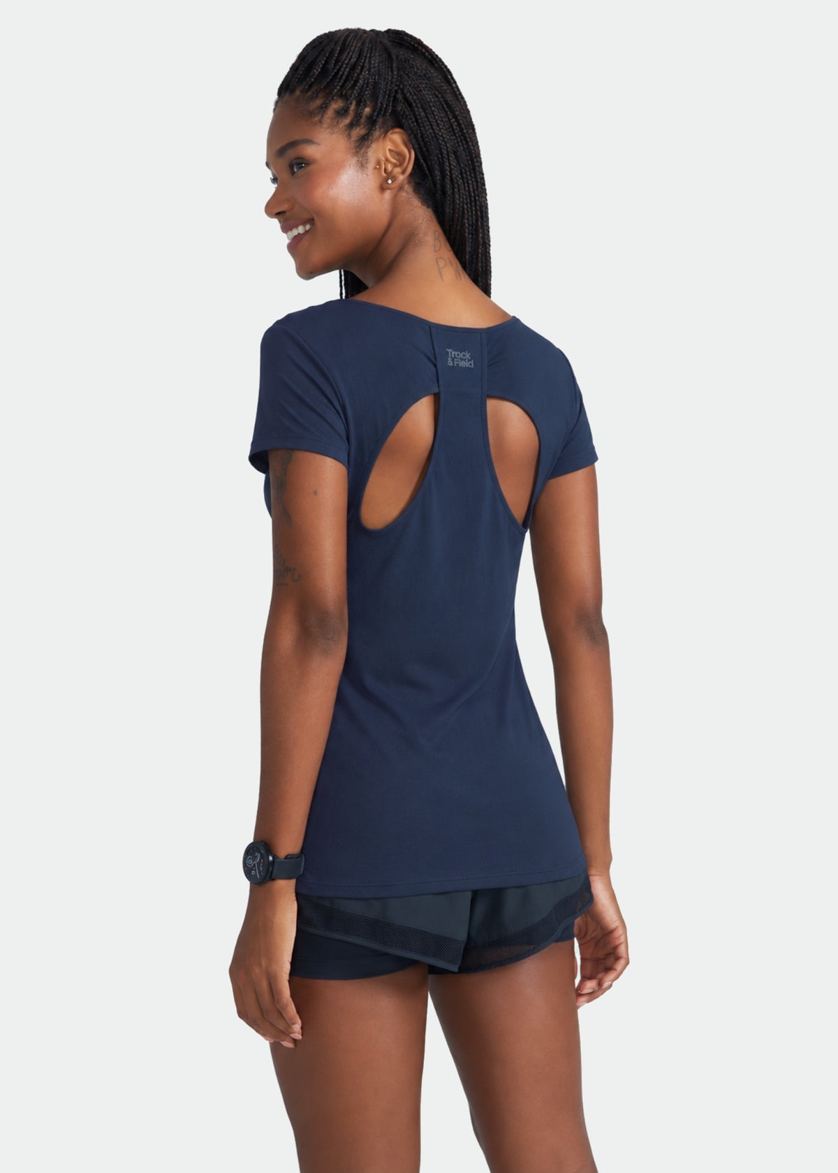 T-shirt Mulher Manga Curta Gota