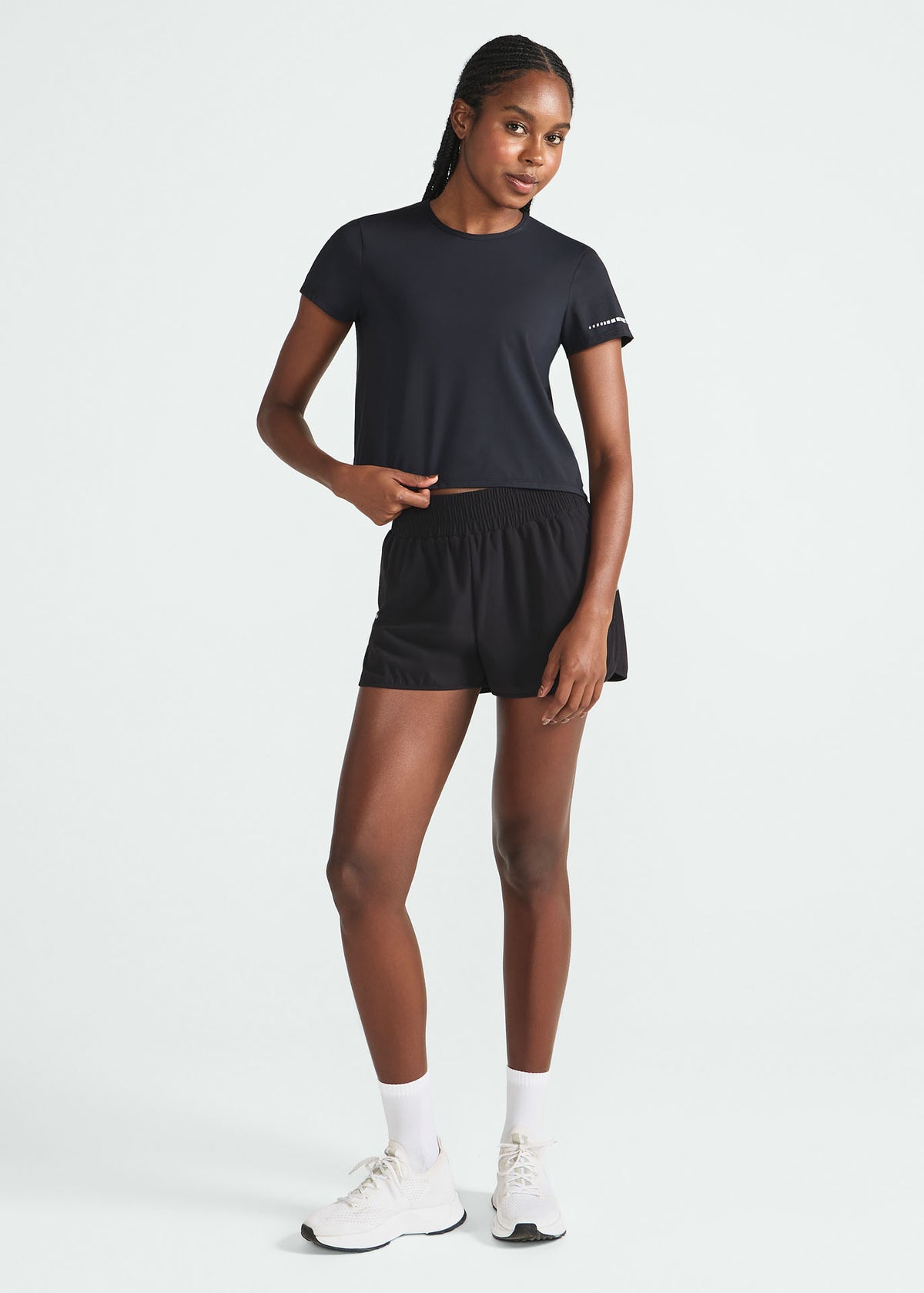T-shirt Mulher Manga Curta Impacto