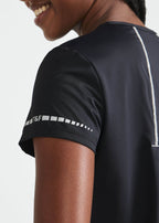 T-shirt Mulher Manga Curta Impacto
