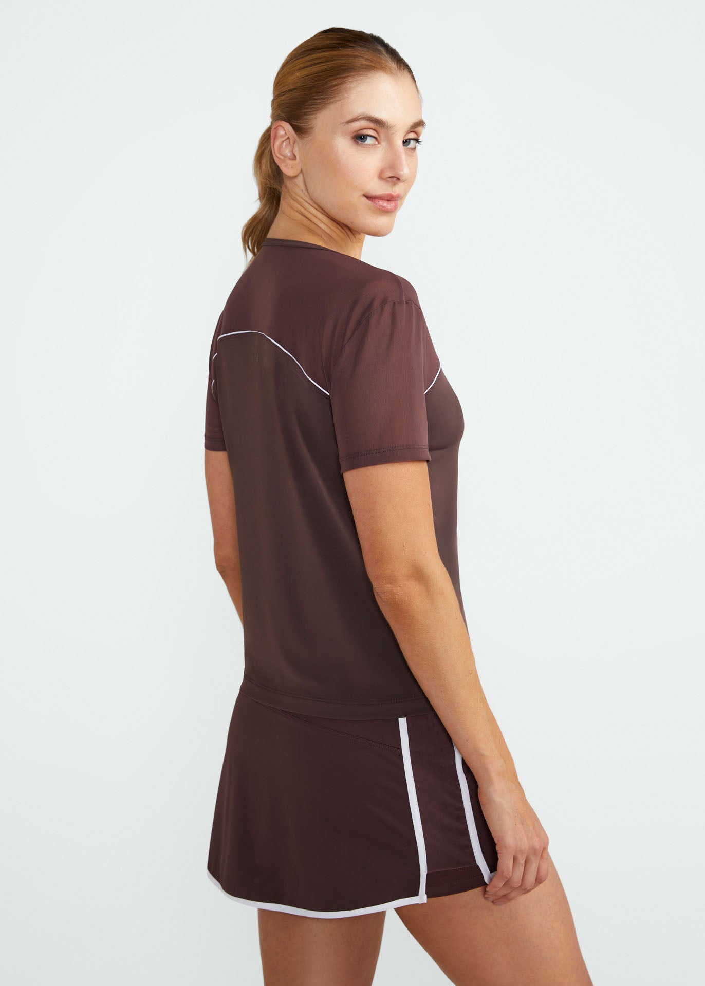 T-shirt Mulher Manga Curta Line