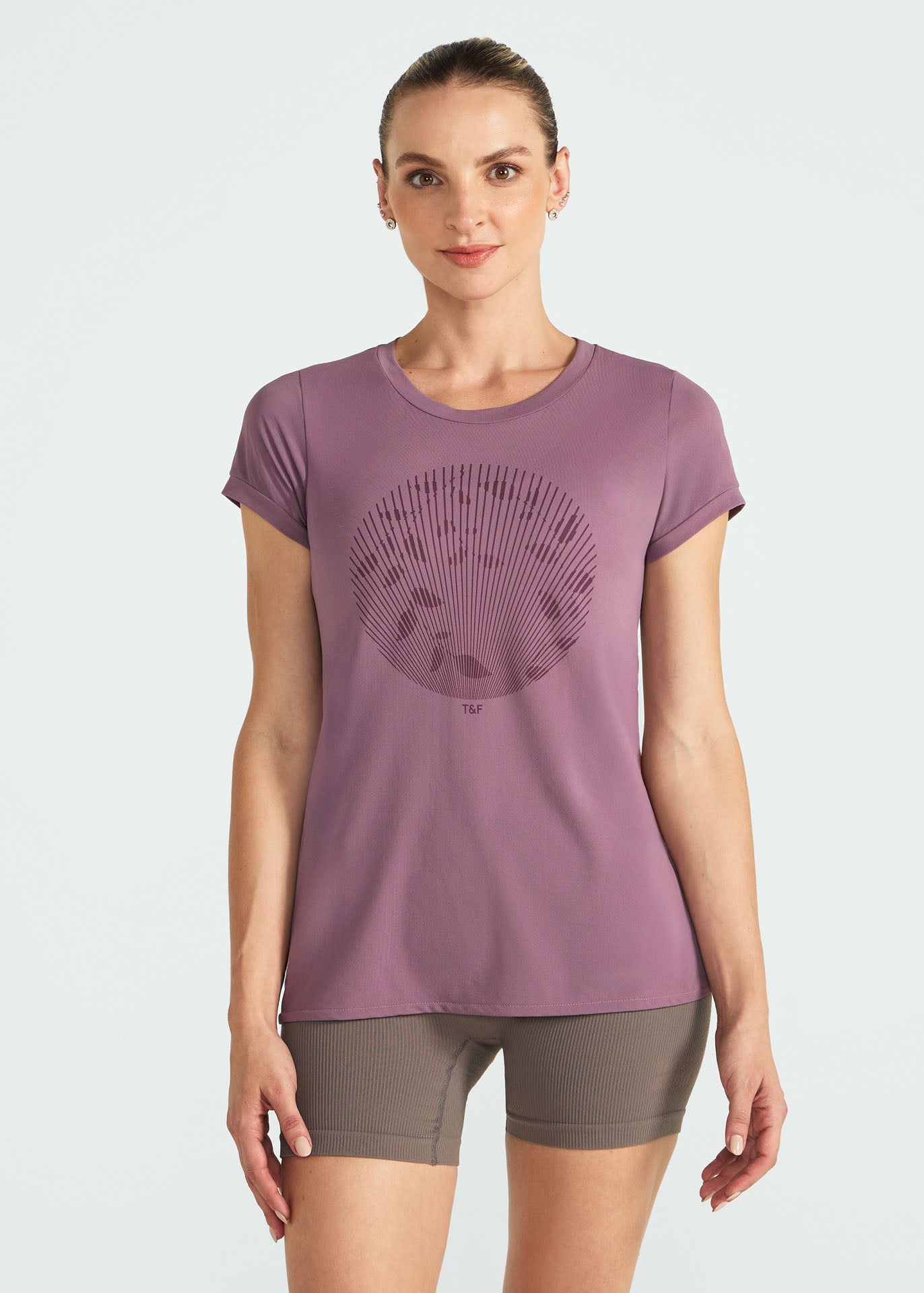 T-shirt Mulher Manga Curta Thermodry Clareira