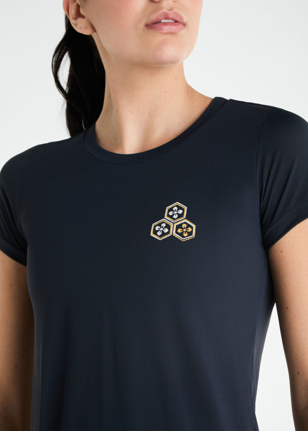 T-shirt Mulher Manga Curta Thermodry®  Colmeia