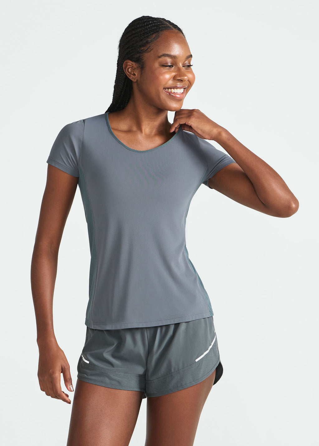 T-shirt Mulher Manga Curta Transpasse