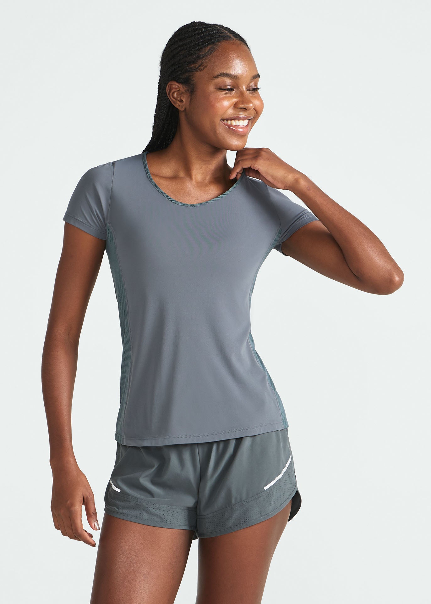T-shirt Mulher Manga Curta Transpasse