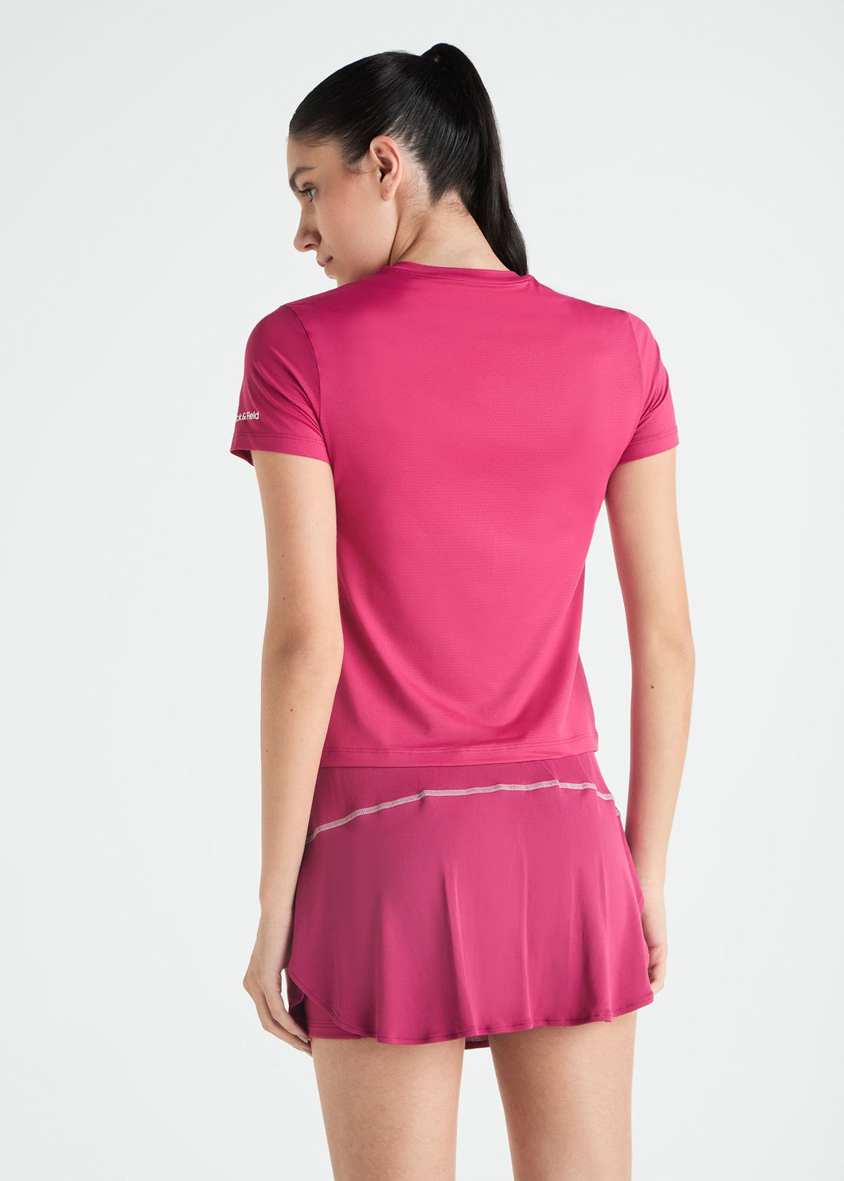 T-shirt Mulher Manga Curta Uv Mesh